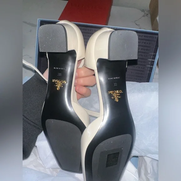 Prada leather pumps ballerinas ivory 38 - Picture 9 of 9